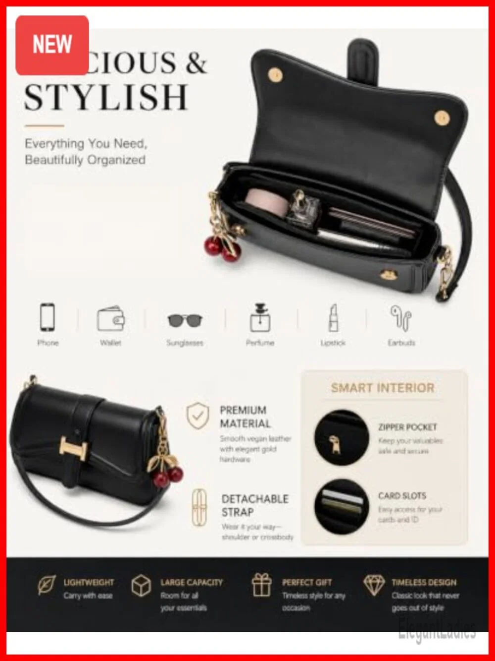 Vintage PU Leather Hobo Bag for Women Shoulder Crossbody with Straps